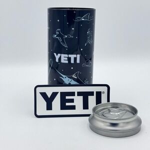 Yeti Slim Insert Stash Can 12oz Tall Colster Nautical‎ Limited Edition Dark NEW